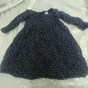 Cute navy blue flowered dress 4t